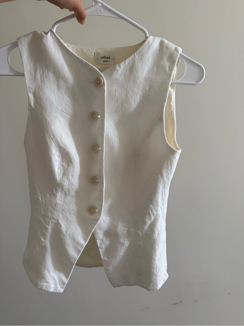 Aritzia Wilfred Regal Vest - PowerLinen™ - Picture 3 of 5
